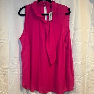 Torrid Brand New with Tags Vibrant Pink Sleeveless Blouse
